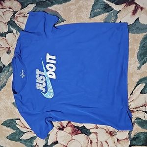 Nike blue tshirt mens Large